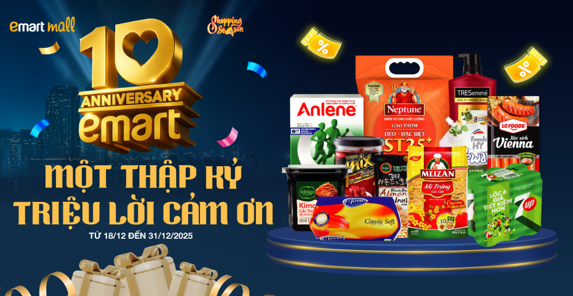 SINH NHẬT 10 NĂM EMART