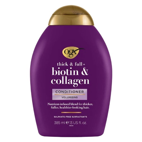 Dầu Xả OGX Thick & Full Biotin Collagen Chai 385Ml