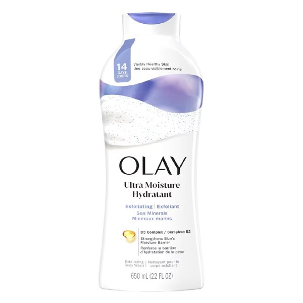 Sữa Tắm Olay Tẩy Tế Bào Chết Muối Biển 650Ml
