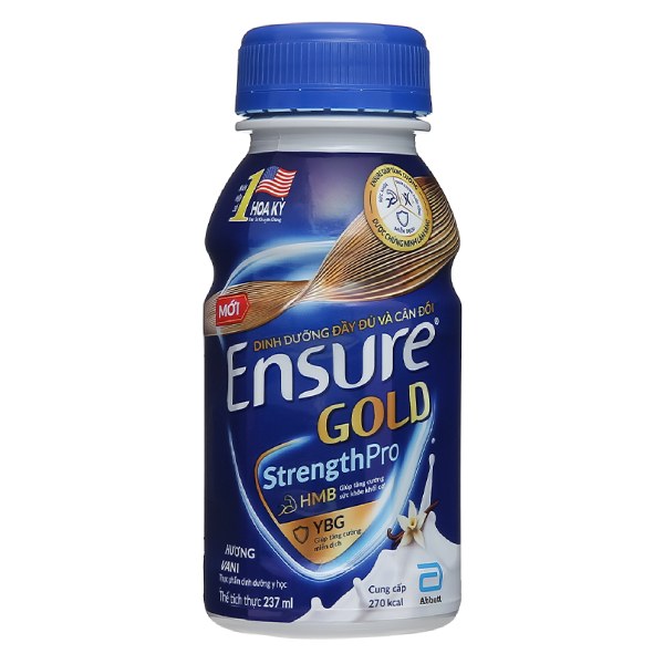 Sữa Bột Pha Sẵn Ensure Gold Vani Chai 237Ml