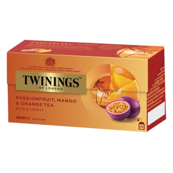 Trà Twinings Passionfruit Mango Orange Hộp 25 Gói*2G