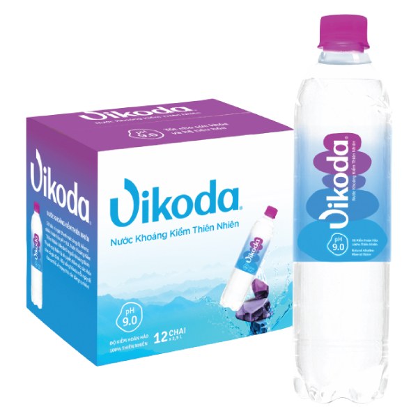 Nước Khoáng Thiên Nhiên Vikoda Thùng 12 Chai 1.5L