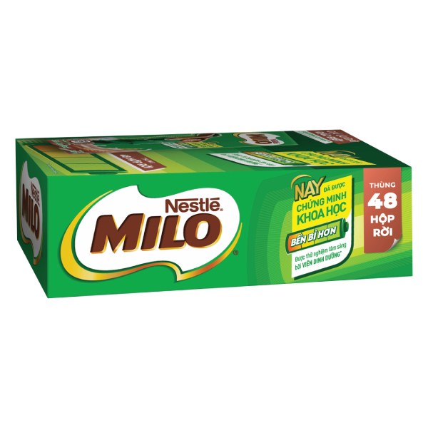 Thức Uống Lúa Mạch Nestle Milo Có Đường Thùng 48 Hộp 180Ml