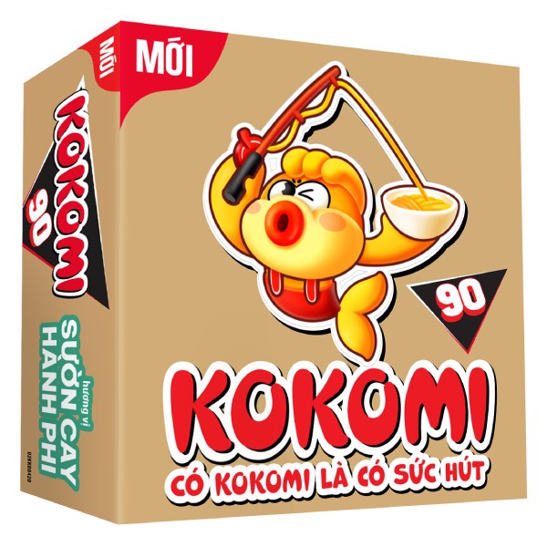 Mì Kokomi Đại Sườn Cay Hành Phi Thùng 30 Gói 90G