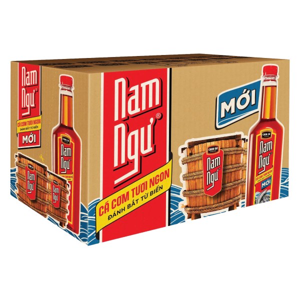 Nước Mắm Cá Cơm Nam Ngư Thùng 18 Chai 750Ml