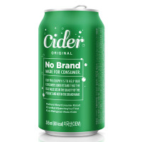 Nước Uống Có Ga No Brand Vị Cider Lon 355Ml