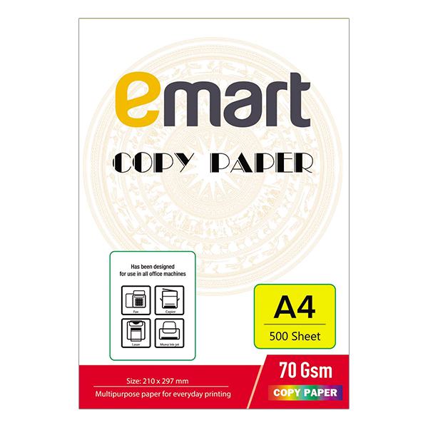 Giấy In A4 Emart 500 Tờ 70GSM