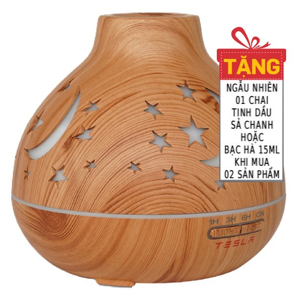 Máy Khuếch Tán Tinh Dầu Tesla Bầu Tiên Khắc Ngôi Sao TL028