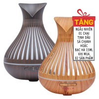Máy Khuếch Tán Tinh Dầu Tesla Hình Tulip Khắc Dọc TL030