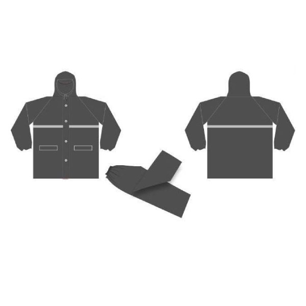 Áo Mưa Bộ Vải Dù Tổ Ong Phản Quang Size 2XL