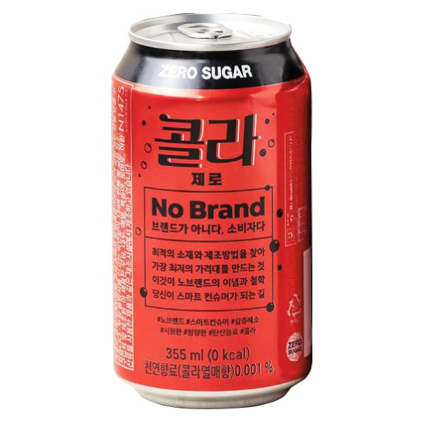 Nước Uống Có Ga No Brand Vị Coca Zero Lon 355Ml
