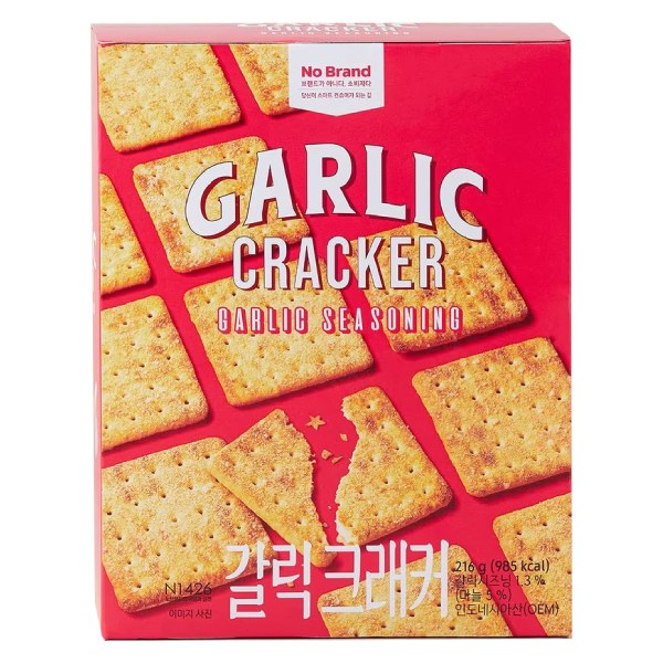 Bánh Quy Giòn No Brand Vị Tỏi Hộp 216G
