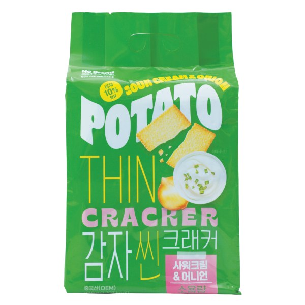 Bánh Quy Khoai Tây Mỏng Giòn No Brand Vị Hành Túi 340G