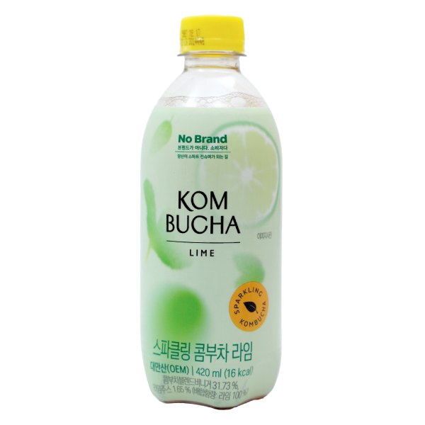Nước Trà Kombucha No Brand Vị Chanh Chai 420Ml
