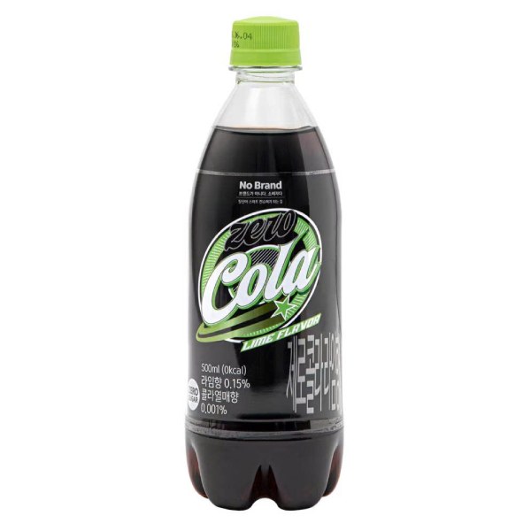 Nước Uống Có Ga No Brand Cola Chanh Không Đường Chai 500Ml