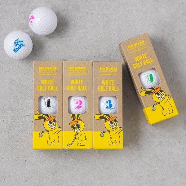 Hộp 24 Bóng Golf No Brand 24T-T Màu Trắng