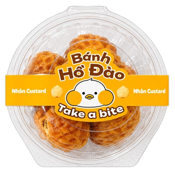 Set 5 Bánh Hồ Đào Nhân Kem Custard