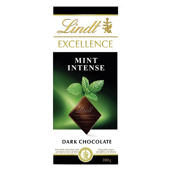 Socola Lindt Excellence Vị Bạc Hà Thanh 100G