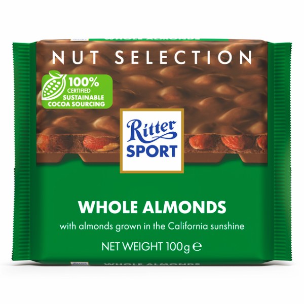 Socola Sữa Ritter Sport Hạnh Nhân Gói 100G