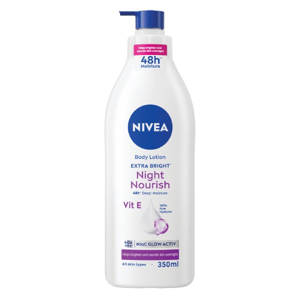 Sữa Dưỡng Thể Nivea Trắng Da Ban Đêm Chai 350Ml