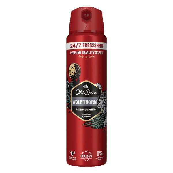 Xịt Khử Mùi Old Spice Wolfthorn 150Ml