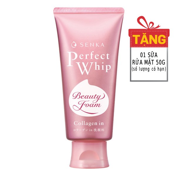 Sữa Rửa Mặt Senka Perfect Whip Collagen 120G