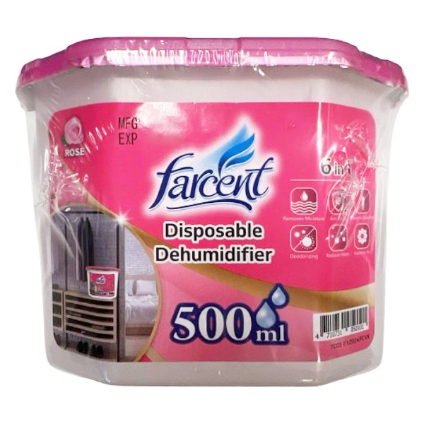 Hộp Hút Ẩm Farcent Hoa Hồng 500Ml