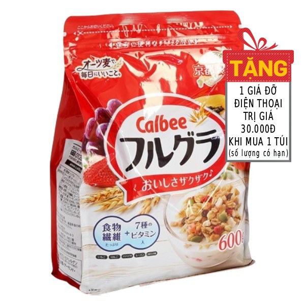 Ngũ Cốc Calbee Trái Cây Túi 600G