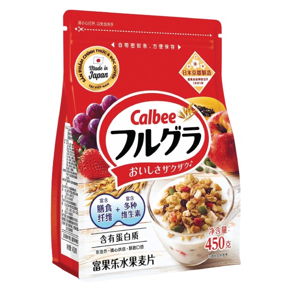 Ngũ Cốc Calbee Trái Cây Túi 450G