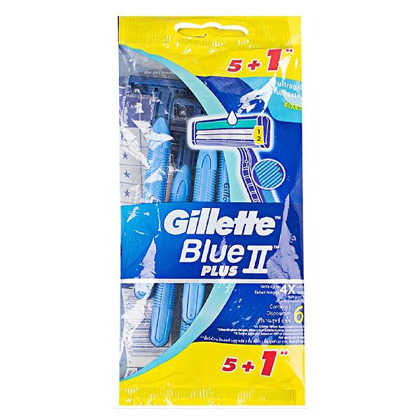 Dao Cạo Râu Gillette Blue II Plus Gói 5+1