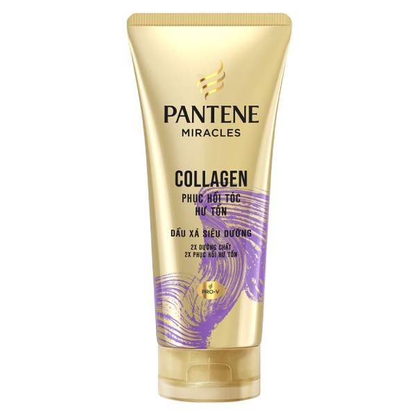 Dầu Xả Pantene 3 Phút Diệu Kỳ Collagen Phục Hồi Tóc Hư Tổn 150Ml