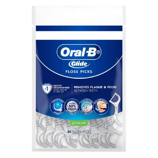 Túi 30 Cây Tăm Chỉ Nha Khoa Oral-B Cool Mint