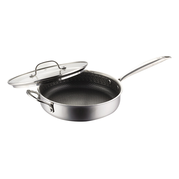 Chảo Đa Năng Titan 3 Lớp Đáy Từ Có Nắp SC-TLF2124 24Cm