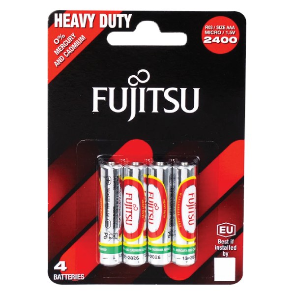 Vỉ 4 Pin Fujitsu-R03/2400(BP4) AAA