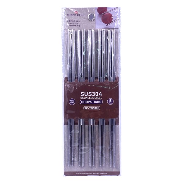 Bộ 5 Đũa Inox Chống Trơn SC-TB6005