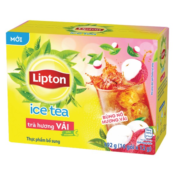 Trà Lipton Ice Tea Vải Hộp 16 Gói*12G