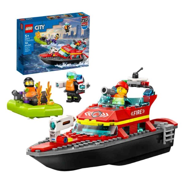 Đồ Chơi Lego City Tàu Thủy Cứu Hỏa 60373