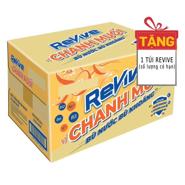 Nước Chanh Muối Revive Thùng 24 Chai 390Ml