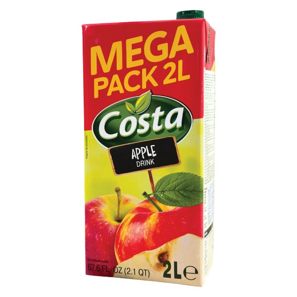 Nước Ép Trái Cây Costa Táo Hộp 2L 