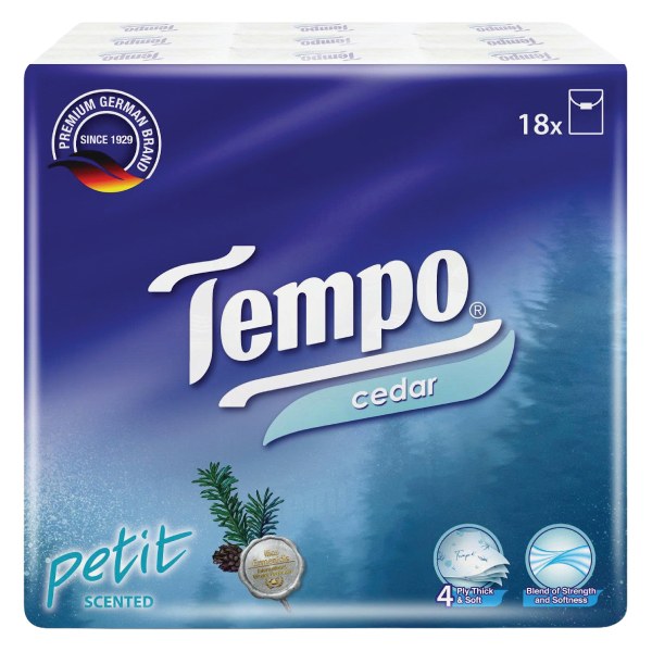 Lốc 18 Gói Khăn Giấy Bỏ Túi Tempo Tuyết Tùng