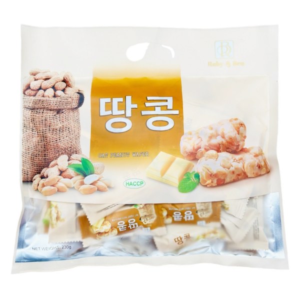 Bánh Xốp Yến Mạch Ruby & Ben Đậu Phộng Gói 230G