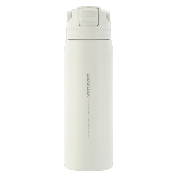 Bình Giữ Nhiệt LocknLock Active One-Touch Tumbler LHC3321IVY 700Ml Trắng Ngà