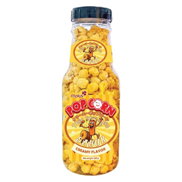 Snack Bỏng Ngô Mplus Vị Kem Hũ 260G