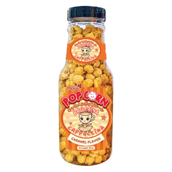 Snack Bỏng Ngô Mplus Vị Caramel Hũ 260G