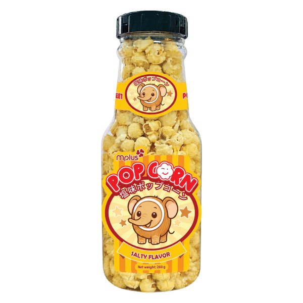 Snack Bỏng Ngô Mplus Vị Muối Mặn Hũ 260G
