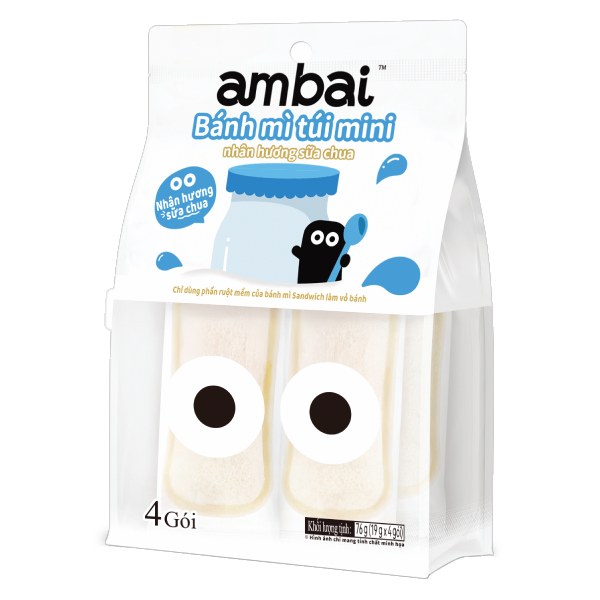 Bánh Mì Ambai Nhân Sữa Chua Gói 76G