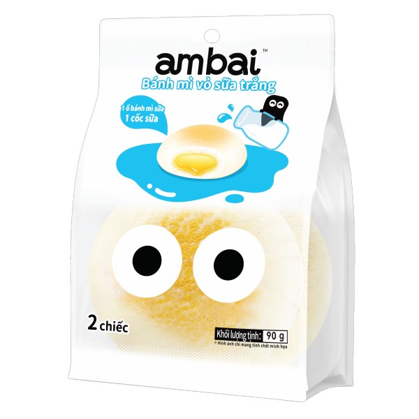 Bánh Mì Ambai Vỏ Sữa Trắng Gói 90G