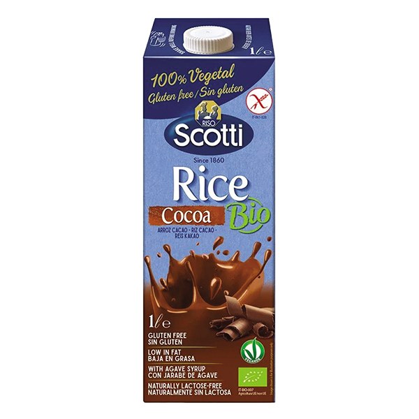 Thức Uống Gạo Cacao Riso Scotti 1L