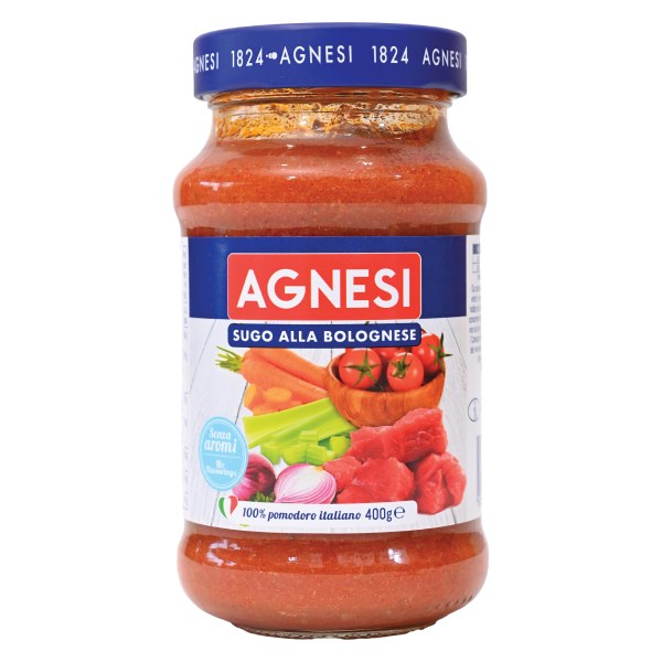 Xốt Mì Ý Agnesi Bolognese Bò Bằm Hũ 400G