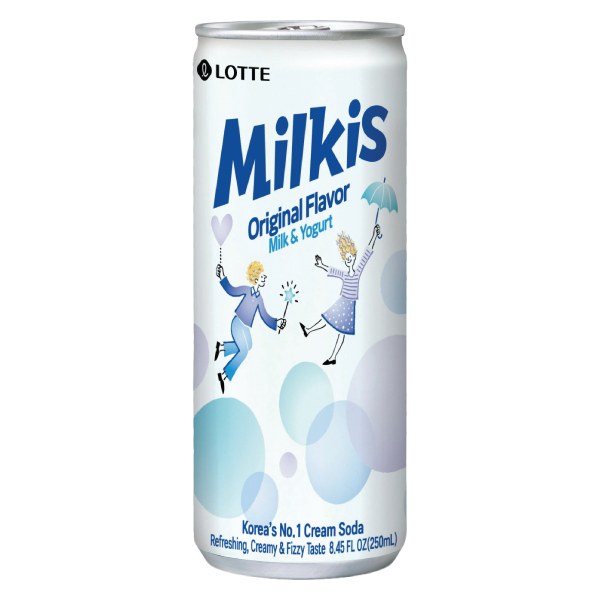 Sữa Trái Cây Có Ga Milkis Vị Nguyên Bản Lon 250Ml